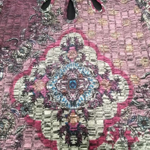 Gabby Skye NWT Cut Out Collar Geometric Pattern Dress Size M - Picture 8 of 9